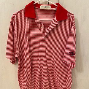 Fairway & Greene Ole Miss red striped polo